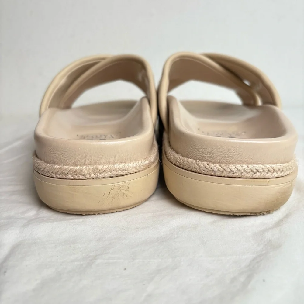 Vince Camuto Cresila Leather Light Platform Sandal Ivory Size 9 - Picture 7 of 12